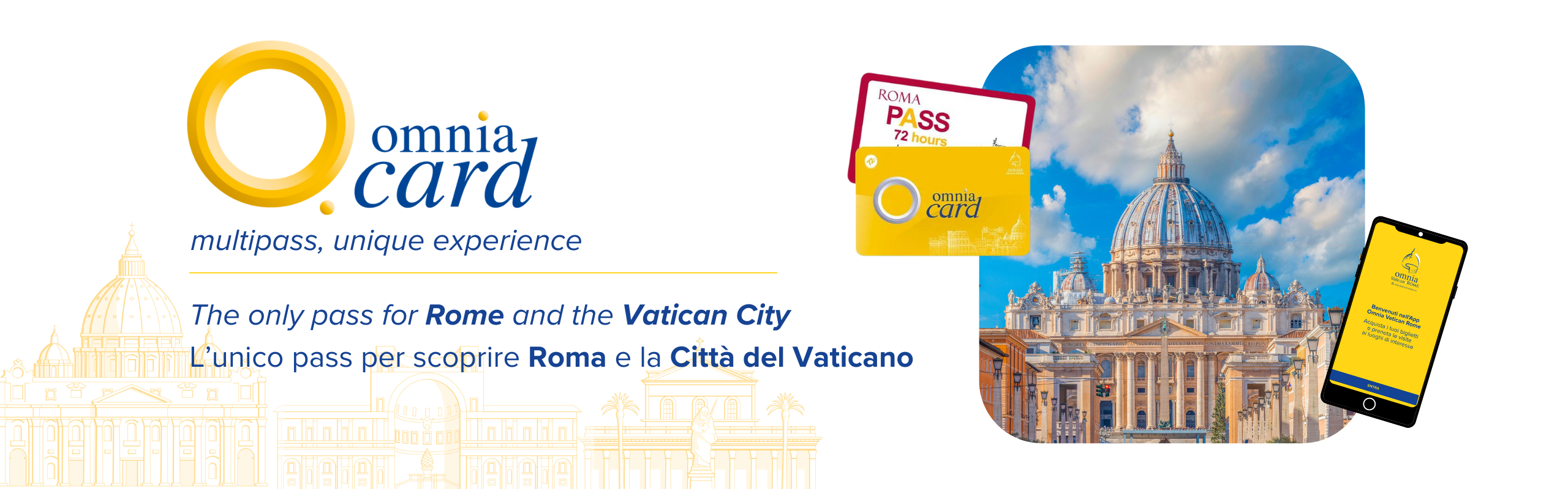 Omnia Card 72 hours: 3 day pass for Rome and Vatican tour