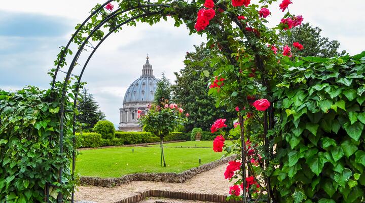 Visite des jardins du Vatican